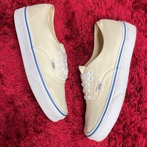 Vans Authentic Low Top Women’s 8 Mens 6.5 Cream White Waffle Sole